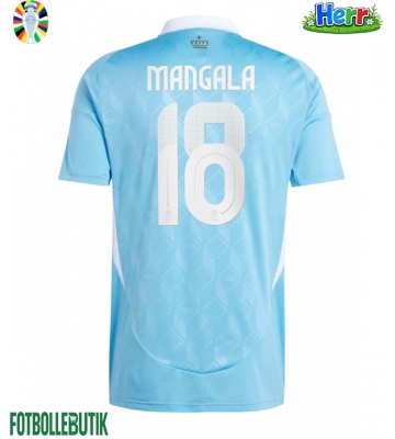 Belgien Orel Mangala #18 Bortatröja EM 2024 Kortärmad